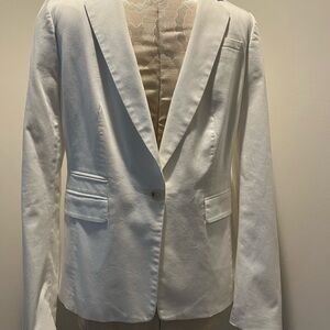 Elegant White Women's Blazer